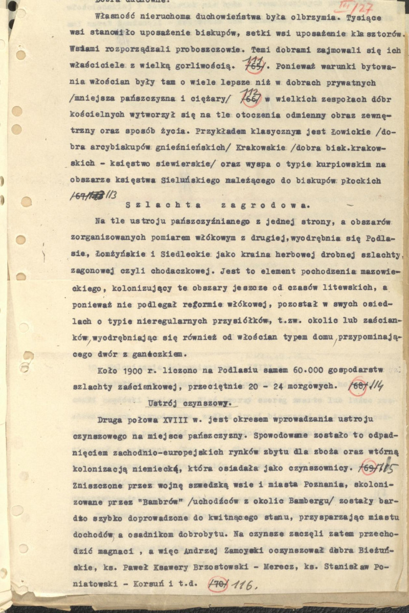 Regionalizm w budownictwie wiejskim w Polsce; praca doktorska; fragment cz. III rozdz. 5, skan 23