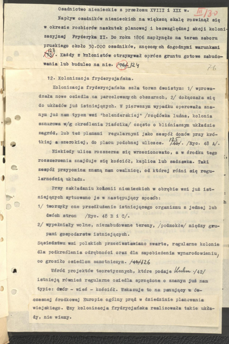 Regionalizm w budownictwie wiejskim w Polsce; praca doktorska; fragment cz. III rozdz. 5, skan 26