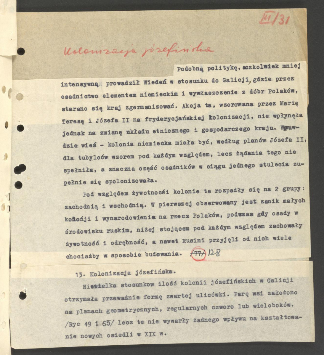 Regionalizm w budownictwie wiejskim w Polsce; praca doktorska; fragment cz. III rozdz. 5, skan 27