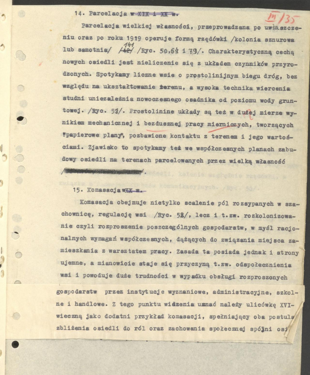 Regionalizm w budownictwie wiejskim w Polsce; praca doktorska; fragment cz. III rozdz. 5, skan 31
