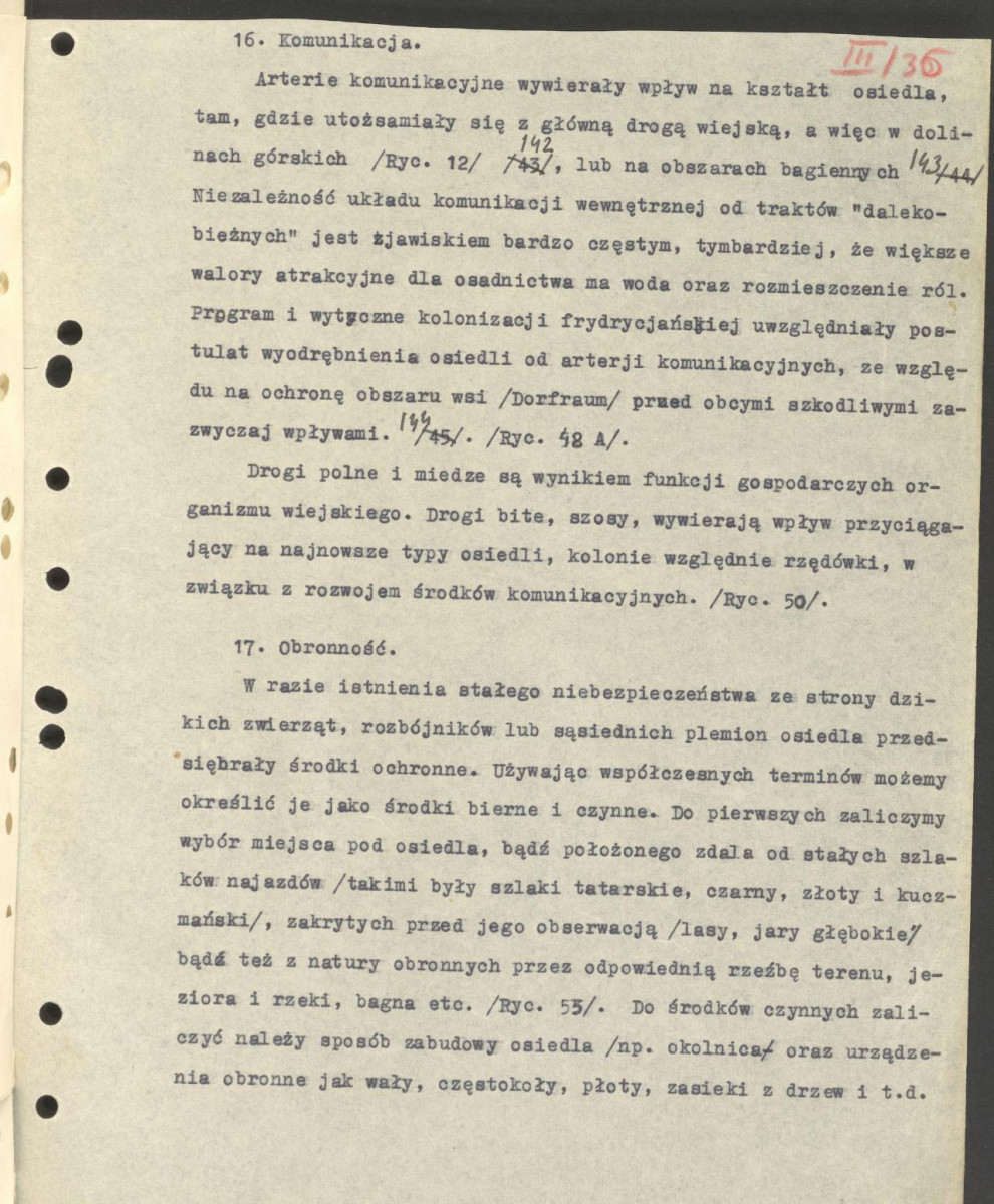 Regionalizm w budownictwie wiejskim w Polsce; praca doktorska; fragment cz. III rozdz. 5, skan 32