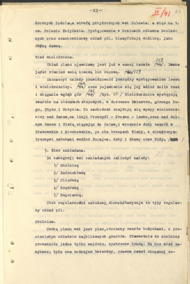 Regionalizm w budownictwie wiejskim w Polsce; praca doktorska; fragment cz. III rozdz. 5, skan 37