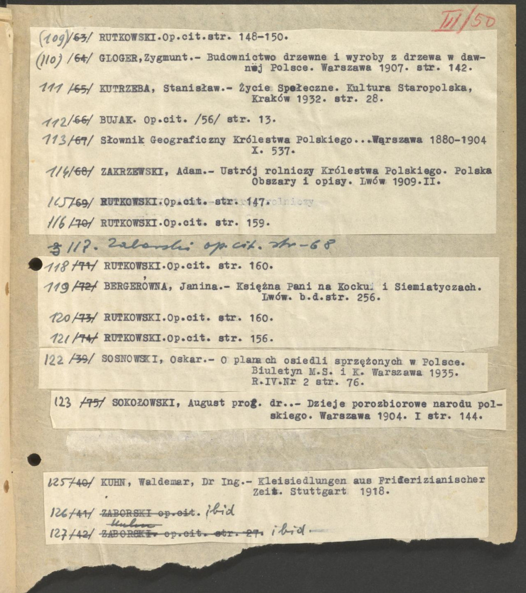 Regionalizm w budownictwie wiejskim w Polsce; praca doktorska; fragment cz. III rozdz. 5, skan 44
