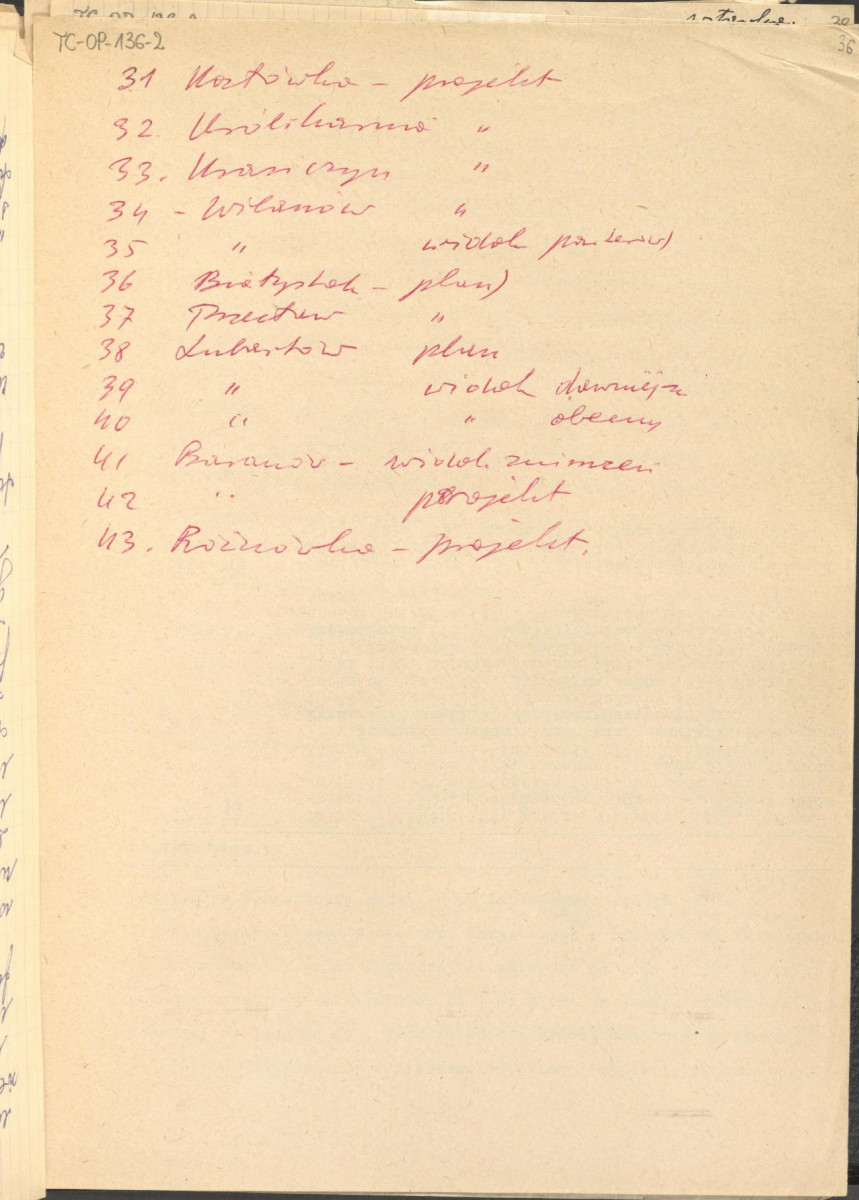 materiał roboczy, wg. opisu z obwoluty wydany drukiem w BMiOZ, seria B, t. XXIII, 1968, s. 153-168, na temat teorii i praktyki konserwatorskiej stosowanych w odniesieniu do różnych założeń ogrodowych i parków w ujęciu historycznym oraz zagadnień związanych z rekonstrukcją ogrodów zabytkowych, skan 37