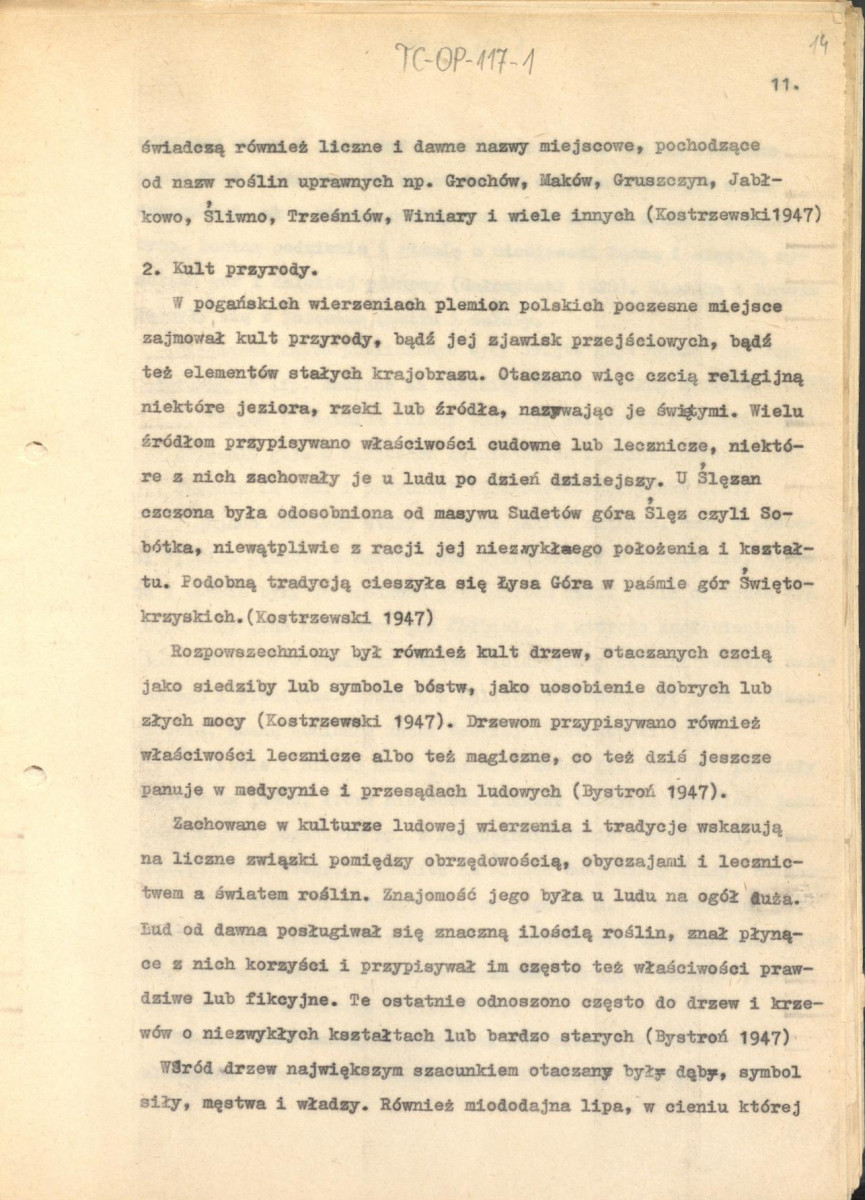 tekst (luźne strony), spójny materiał roboczy przeznaczony i wykorzystany w publikacji, pt.: "X wieków ogrodów polskich, część I - Średniowiecze X-XV w.", skan 13