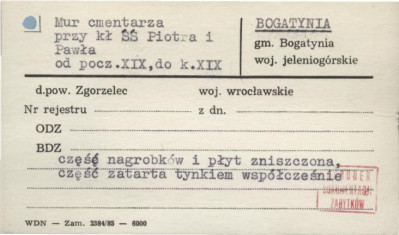mur cmentarza przy kł. śś. Piotra i Pawła, skan 1