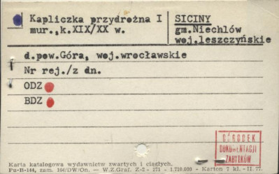 kapliczka przydrożna I, skan 1