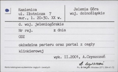 kamienica, skan 1