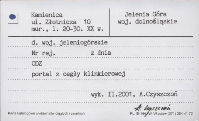 kamienica, skan 1