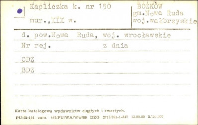 kapliczka k. nr 150, skan 1