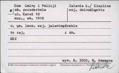 Dom Gminy i Policji, skan 1