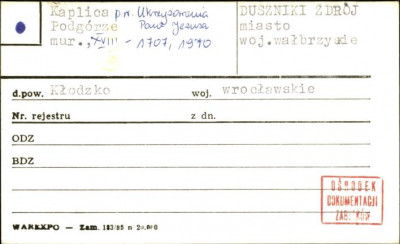 kaplica pw. Ukrzyżowania Pana Jezusa, skan 1