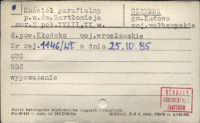 kościół par. pw. św. Bartłomieja, skan 1