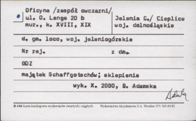 oficyna - zespół owczarni, skan 1