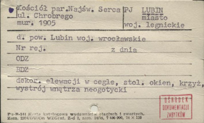 kościół par. Najświętszego Serca Pana Jezusa, skan 1