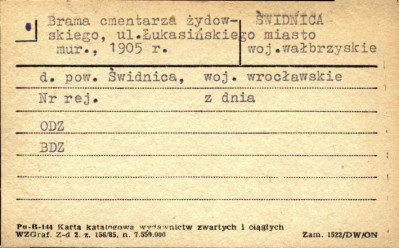 brama cmentarza żydowskiego, skan 1