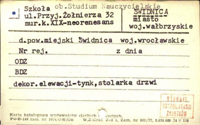 szkoła, ob. studium nauczycielskie, skan 1