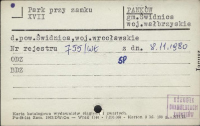 park przy zamku, skan 1