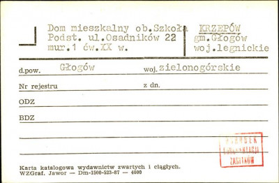 dom mieszkalny, ob. Szkoła, skan 1