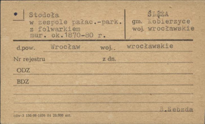 stodoła w zespole pałacowo-parkowym z folwarkiem, skan 1