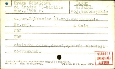 kaplica 13 - na drodze drodze różańcowej, skan 1