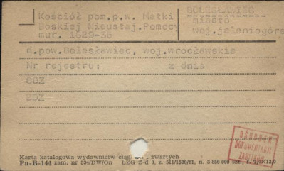 kościół pom. pw. Matki Boskiej Nieustaj. Pomocy, skan 1
