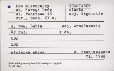 dom mieszkalny ob. Zarząd Dróg, skan 1