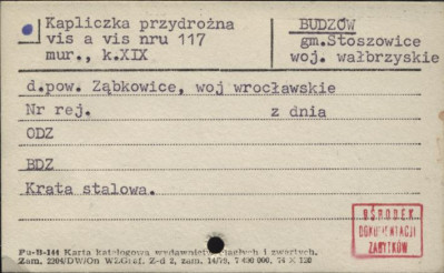 kapliczka przydrożna vis a vis nru 117, skan 1