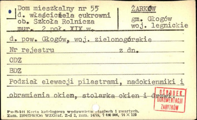 dom mieszkalny, ob. szkoła rolnicza, skan 1