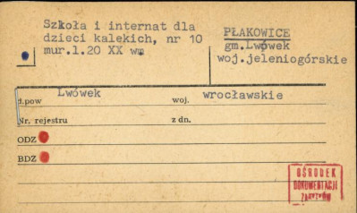 szkoła i internat dla dzieci kalekich, skan 1