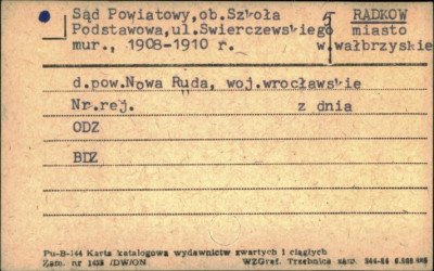 sąd powiatowy, ob. szkoła podstawowa, skan 1
