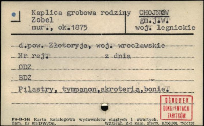 kaplica grobowa rodziny Zobel, skan 1