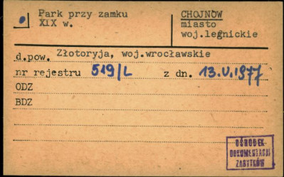 park przy zamku, skan 1