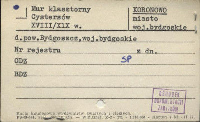 mur klasztorny cystersów, skan 1