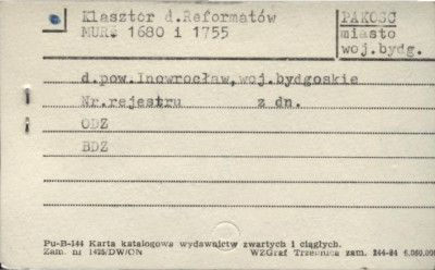 klasztor reformatów, skan 1