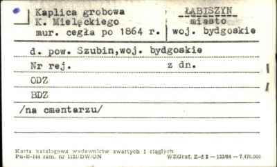 kaplica grobowa K. Mielęckiego, skan 1