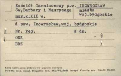 kościół garnizonowy pw. św. Barbary i Maurycego, skan 1