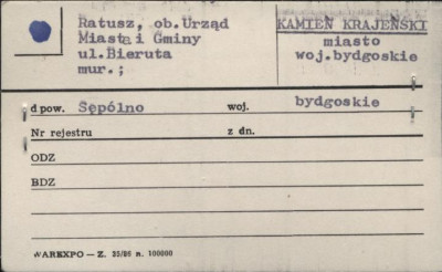 ratusz, ob. Urząd Miasta i Gminy, skan 1