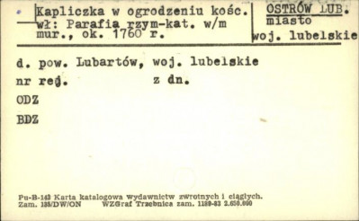 kapliczka w ogrodzeniu kość., skan 1