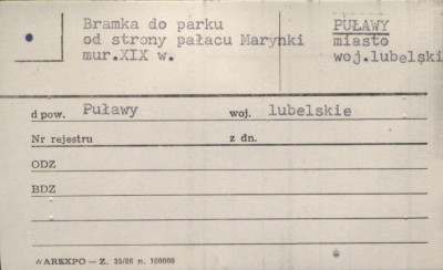 bramka do parku, skan 1