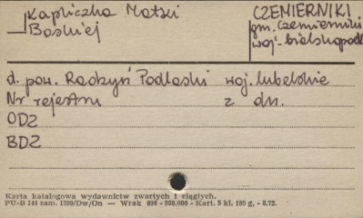kapliczka Matki Boskiej, skan 1