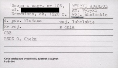 szopa w zagrodzie, skan 1