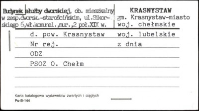 budynek służby dworskiej, ob. mieszkalny w zesp. dworsk.-starościńskim, skan 1