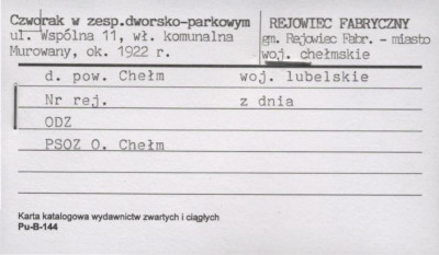 czworak w zespole dworsko-oarkowym, skan 1
