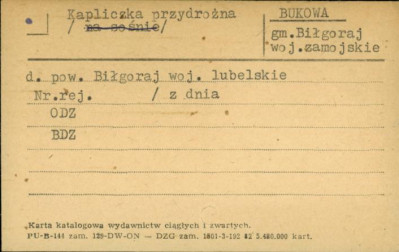 kapliczka przydrożna, skan 1