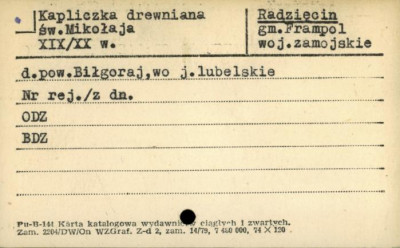 kapliczka św. Mikołaja, skan 1
