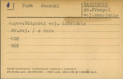park dworski, skan 1