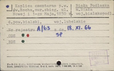 kaplica cmentarna pw. św. Rocha, skan 1