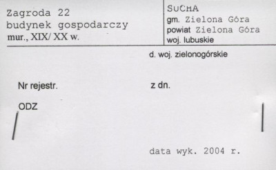 zagroda, budynek gospodarczy, skan 1