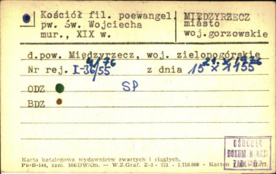 kościół fil. ewangelicki, ob. kościół pw. św. Wojciecha, skan 1